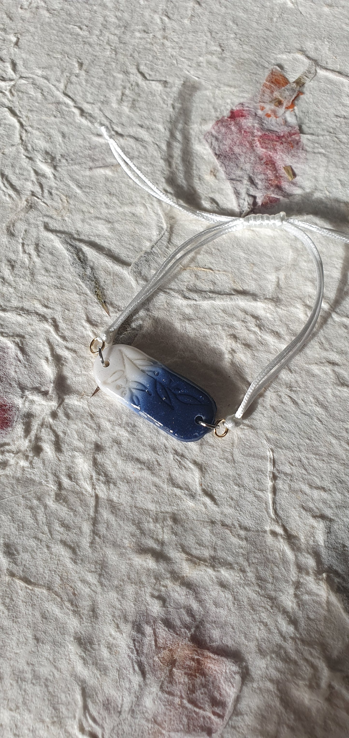 Bracelet bleu et blanc