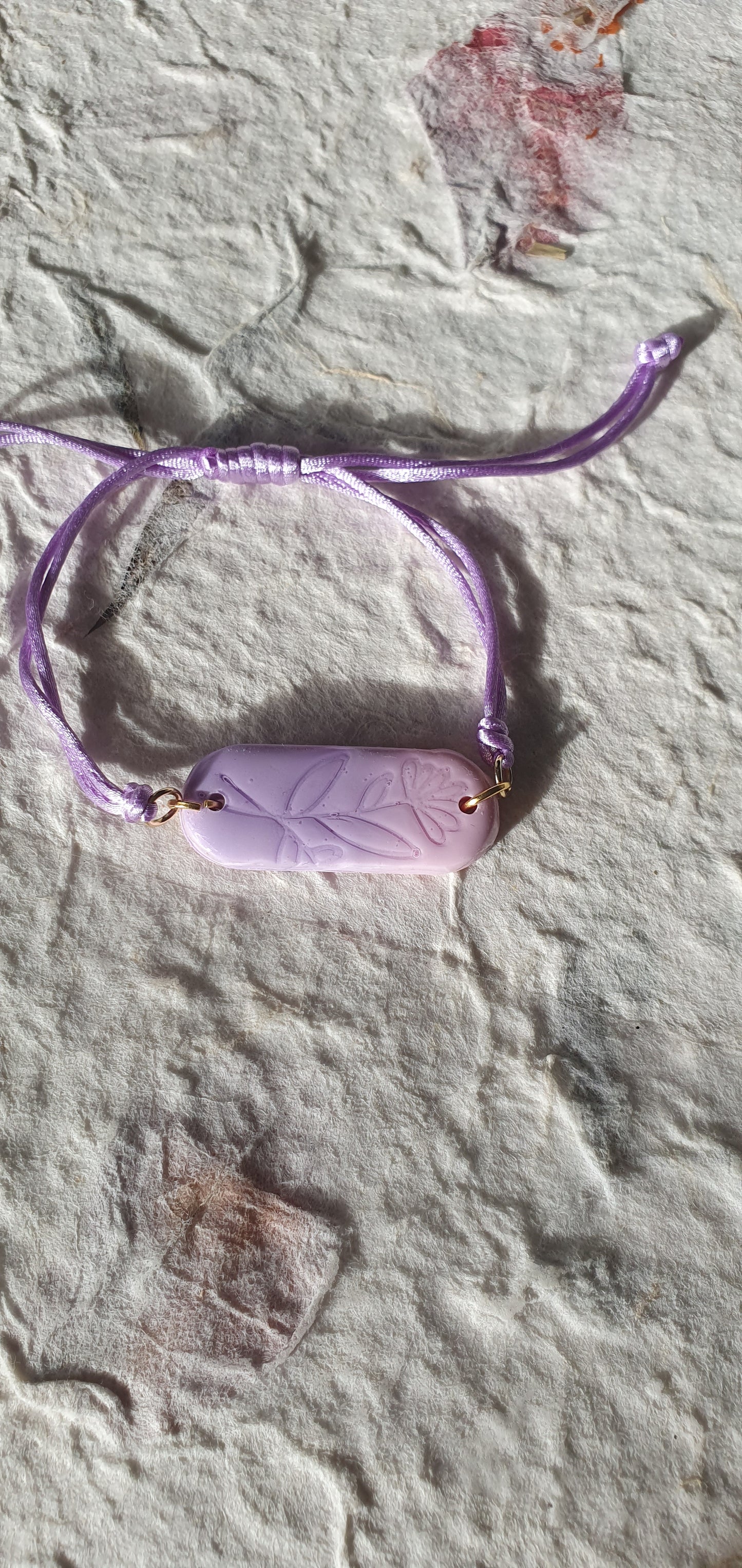 Bracelet violet et rose
