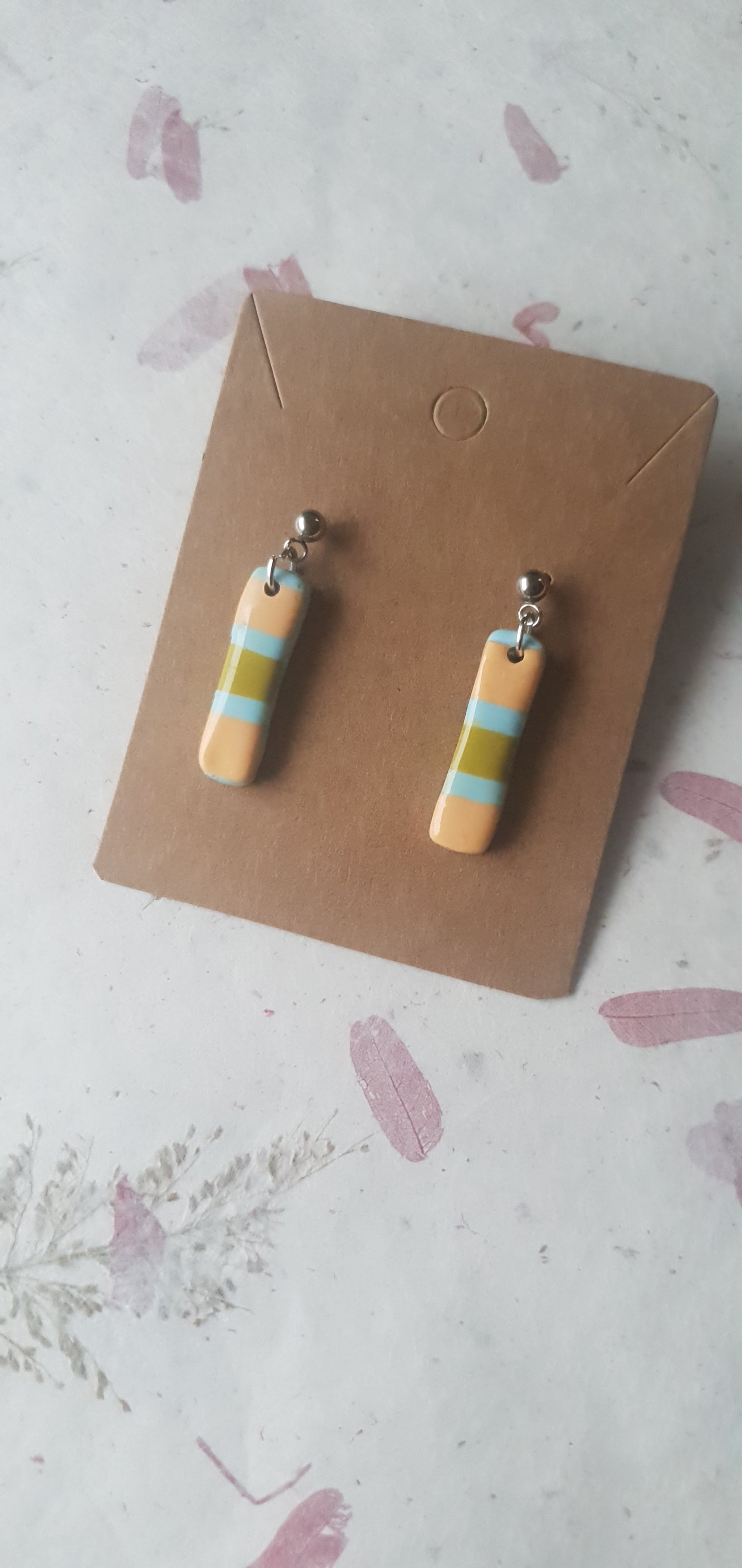 Boucles d'oreilles rayures Biarritz 5