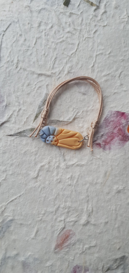 Bracelet bleu et jaune 3