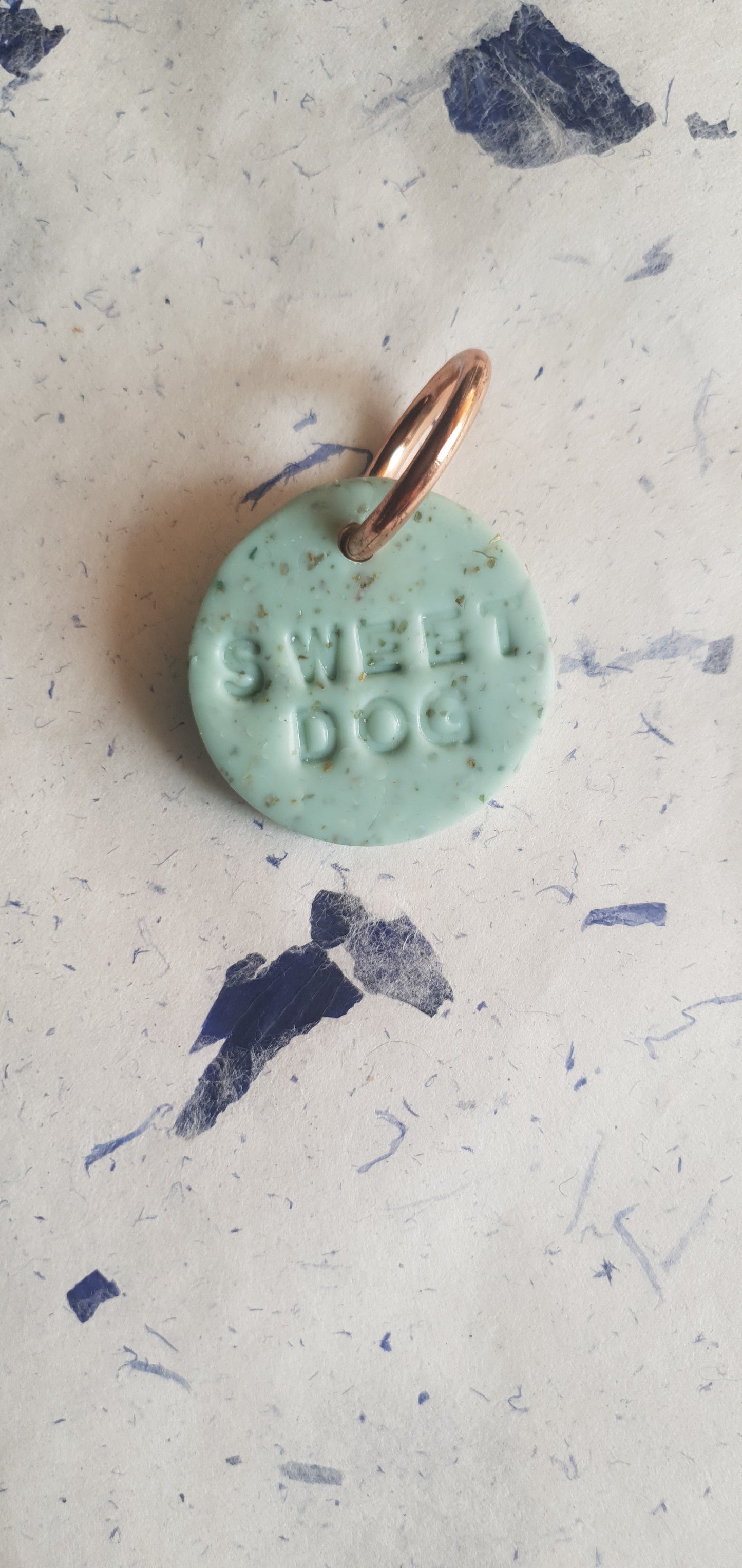 Médaille terra verte  pour chien
