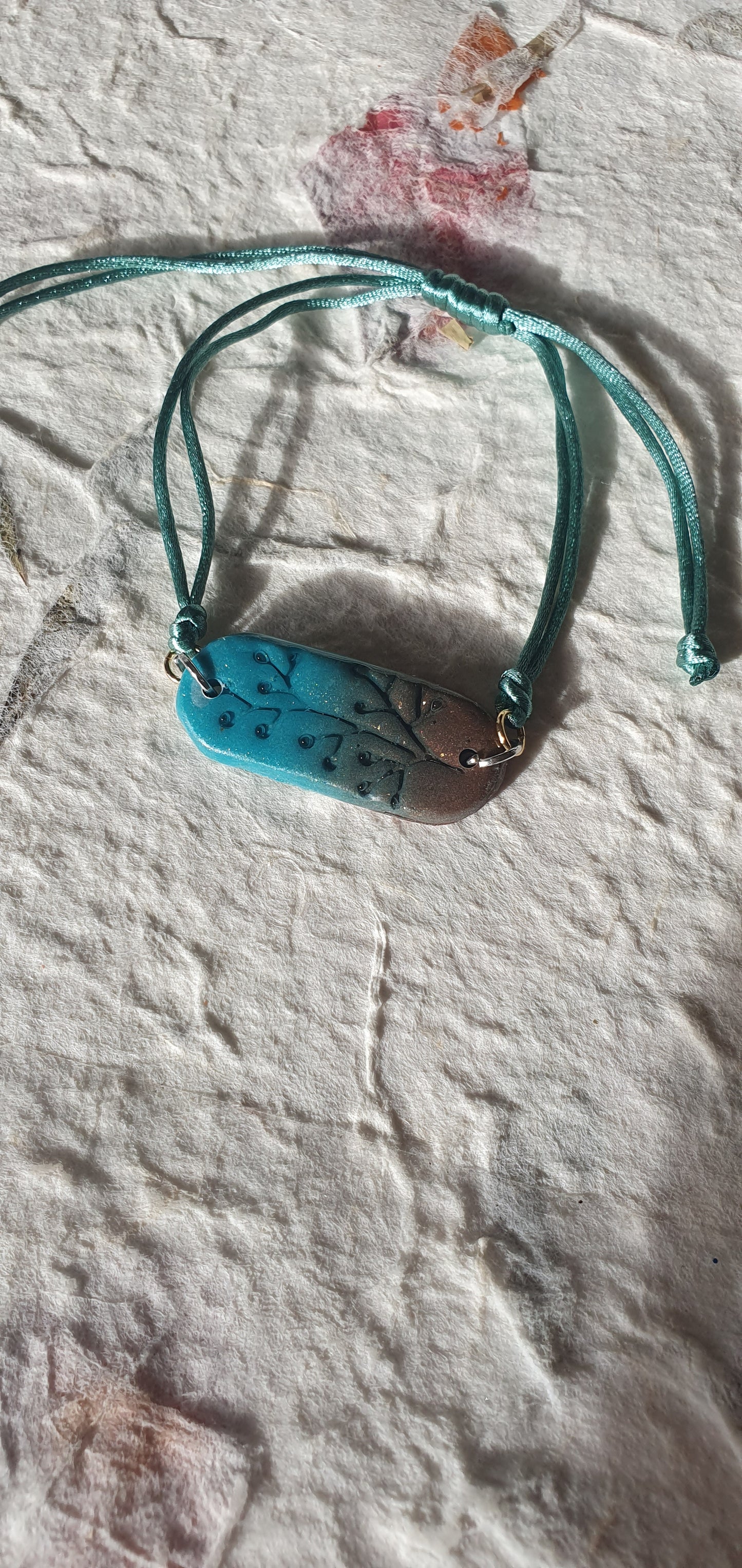 Bracelet bleu et marron