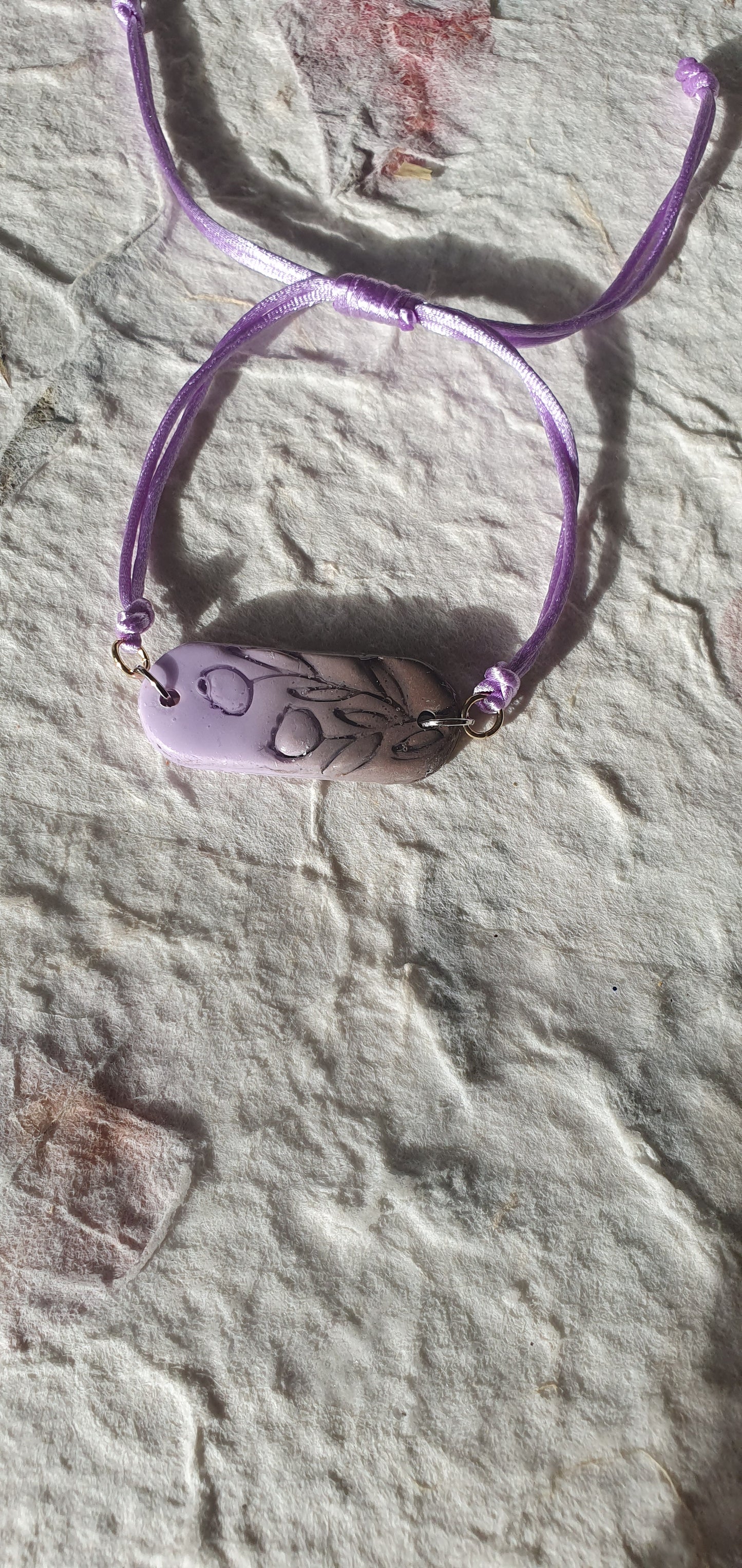 Bracelet violet marron