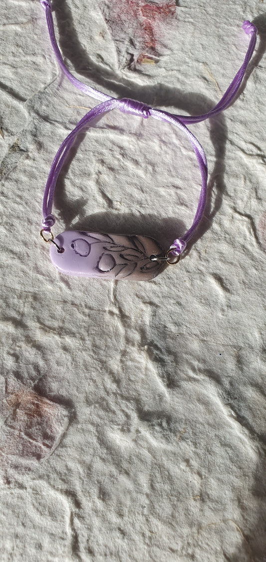 Bracelet violet marron