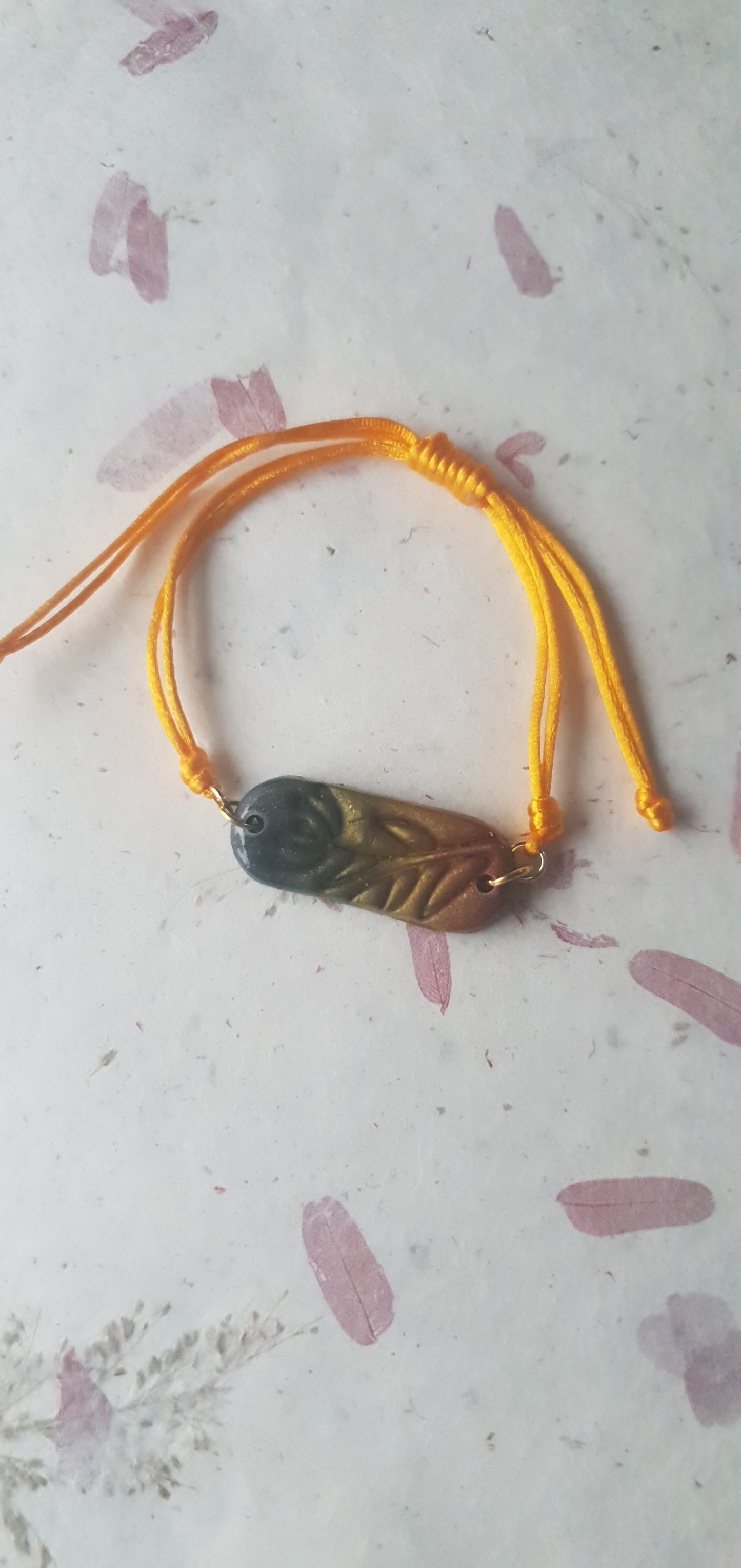 Bracelet   paillette arc en ciel
