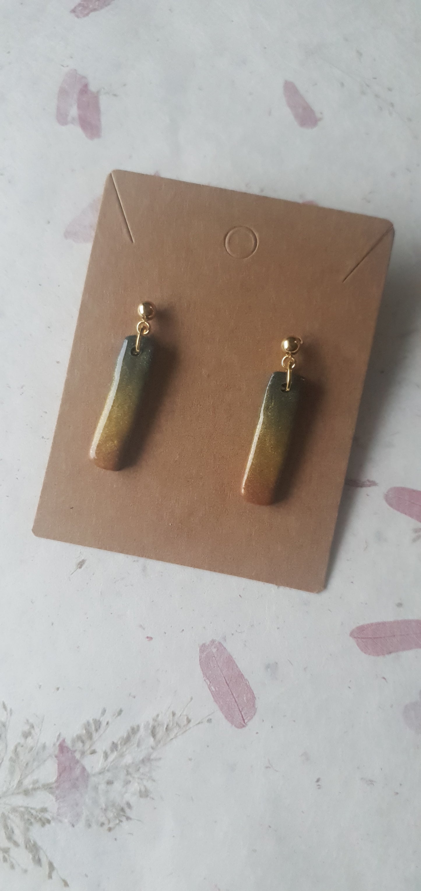 Boucles d'oreilles  arc en ciel