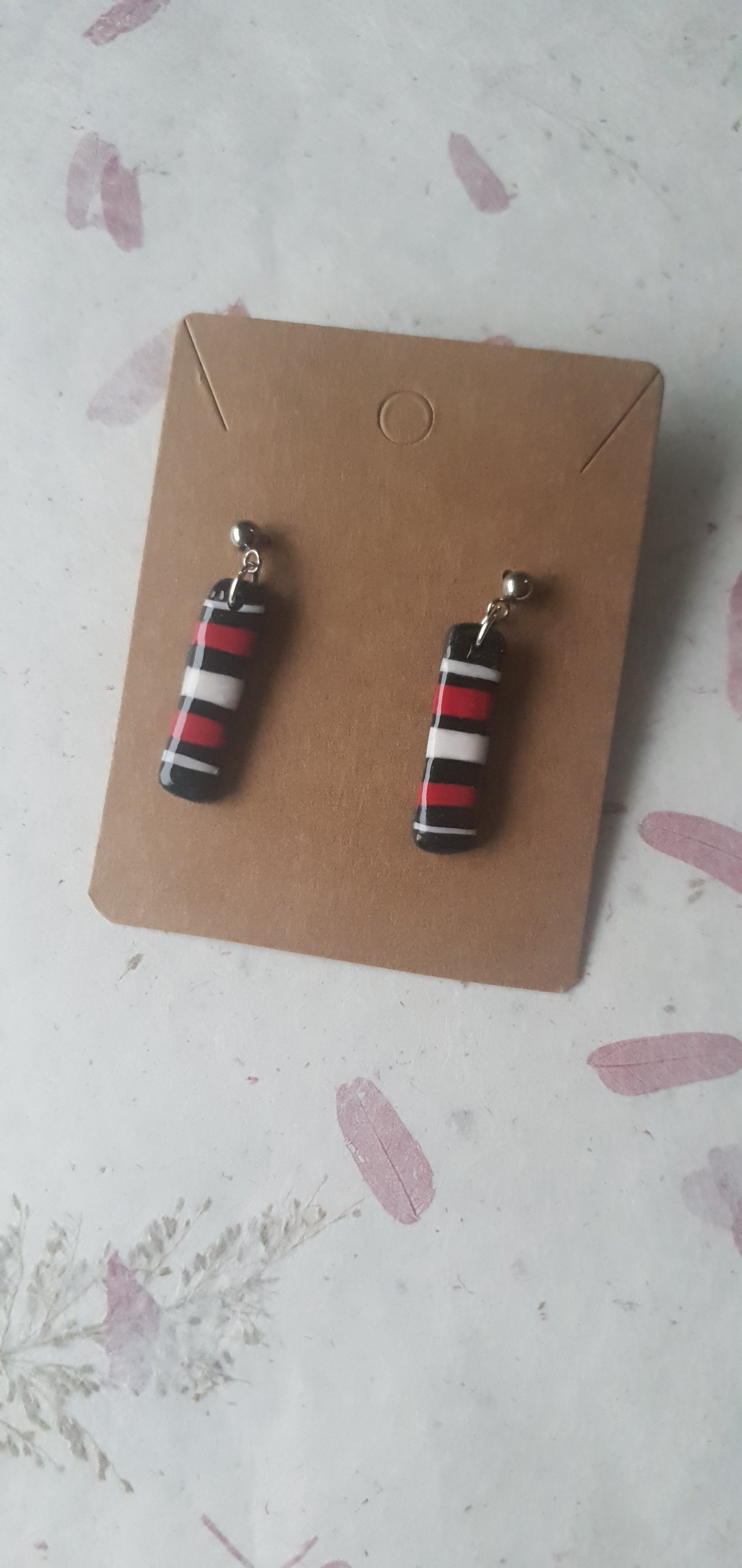 Boucles d'oreilles  rayures Biarritz 6