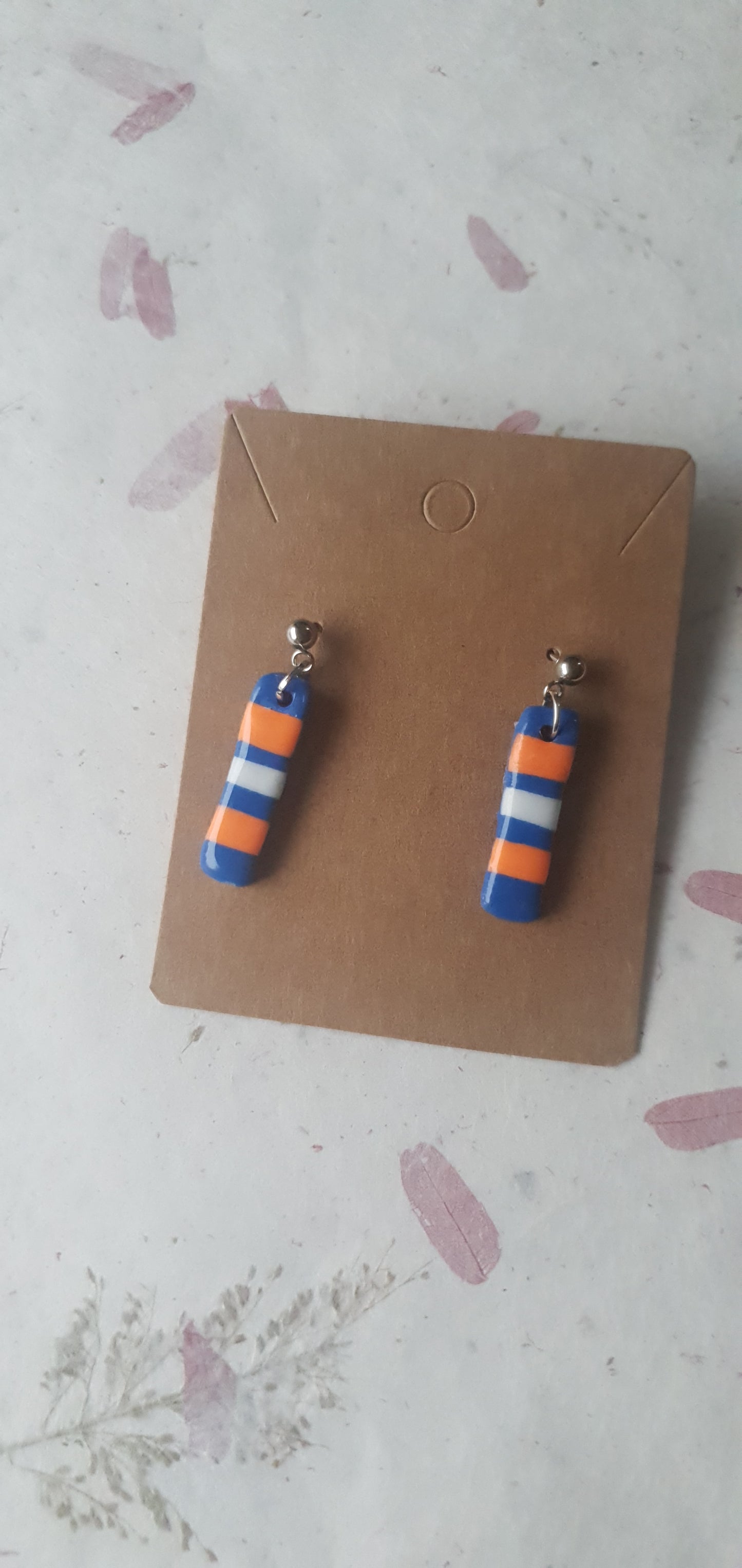 Boucles d'oreilles  rayures Biarritz 3