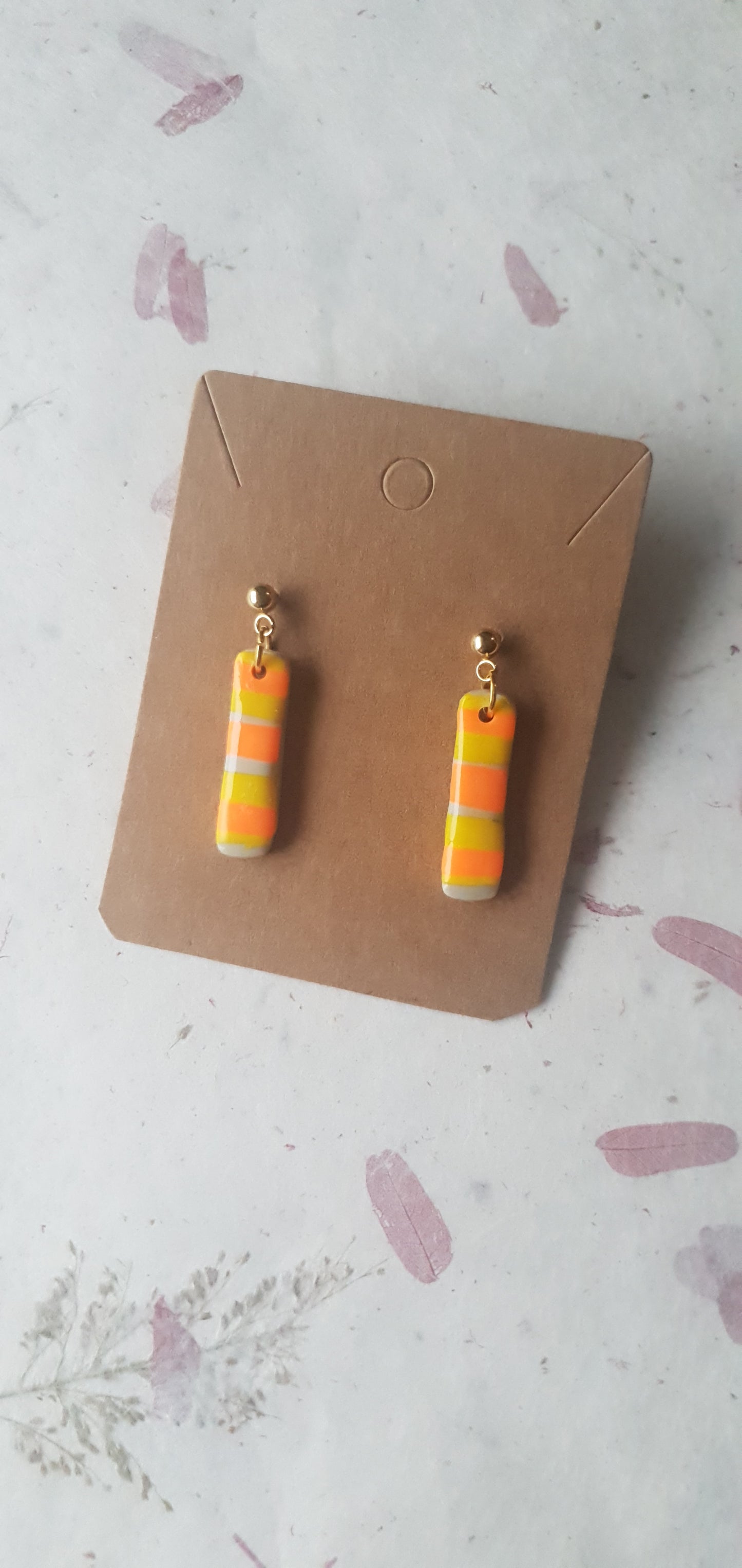 Boucles d'oreilles  rayures Biarritz 2